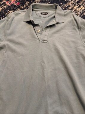 Tom Ford Men's Polo Shirt in Light Blue